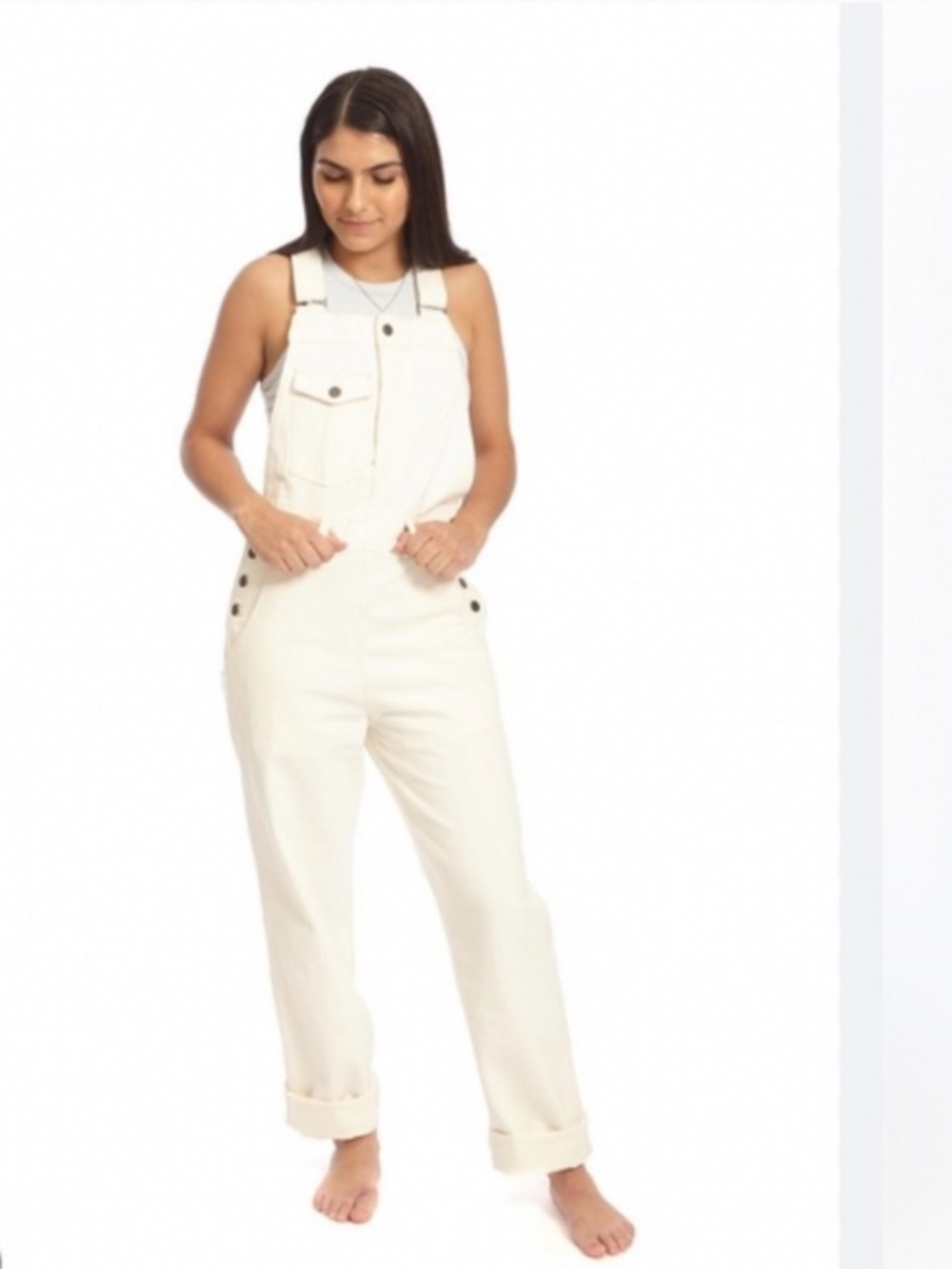 🩷🩷🩷 PERFECT off white denim  overalls! 🩷🩷🩷